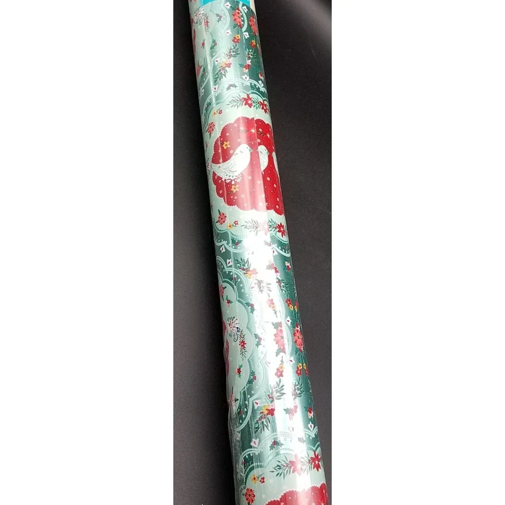 The Pioneer‎ Woman Christmas Wrapping Paper, 1 Roll, 30in 45 Sqft Twin Doves NWT